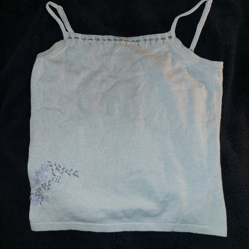EASEL 90s Knit Beaded Camisole Vintage NWT $80